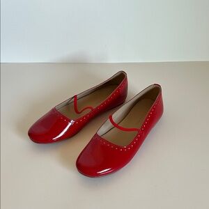 Elephantito Red Patent Mary Jane Flats for Kids